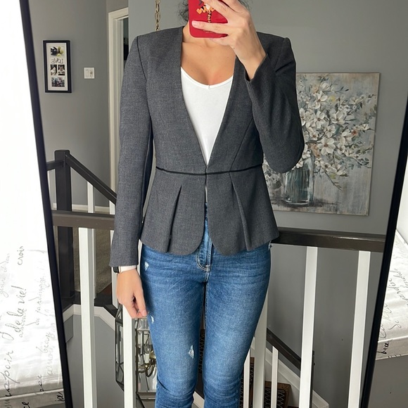 In new condition grey blazer by H&M - Picture 3 of 9
